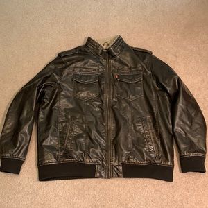 Levi Strauss Faux Leather Sherpa Jacket 2XL